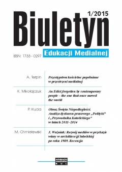 Biuletyn Edukacji Medialnej 2015, nr 1